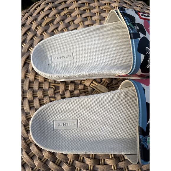 Hunter Sandals Womens US 7 UK 5 Flip Flop Slides Multicolor Floral - Picture 4 of 13